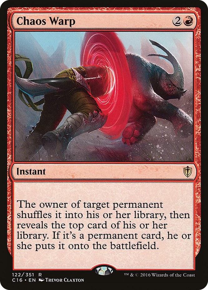 Chaos Warp #122 R - Commander 2016 Pokemon card
