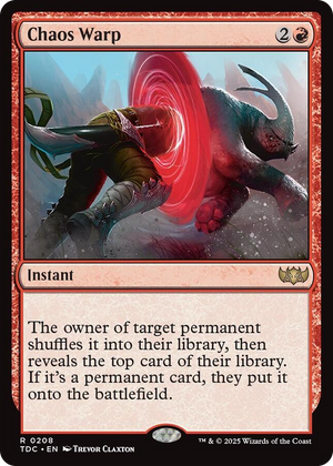 0208 Chaos Warp R Commander: Tarkir: Dragonstorm