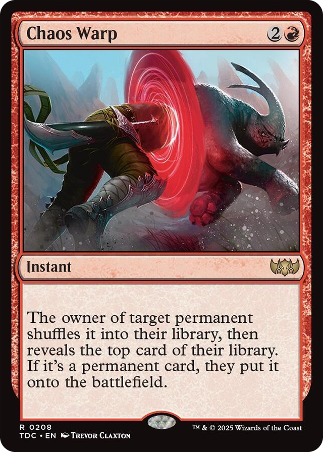 0208 Chaos Warp R Commander: Tarkir: Dragonstorm