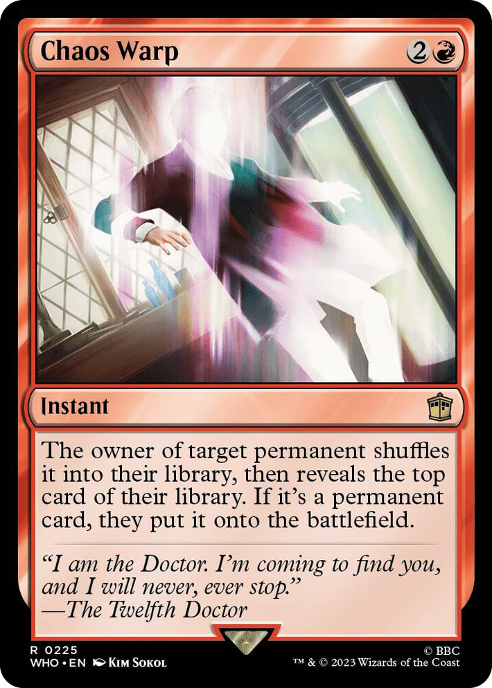 0225 Chaos Warp R Universes Beyond: Doctor Who