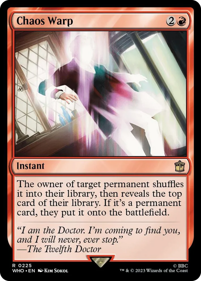 0225 Chaos Warp R Universes Beyond: Doctor Who
