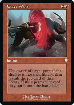 0114 Chaos Warp (Retro Frame) R Commander: The Brothers' War