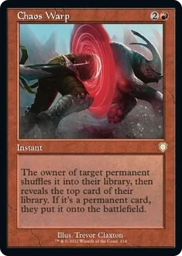 0114 Chaos Warp (Retro Frame) R Commander: The Brothers' War