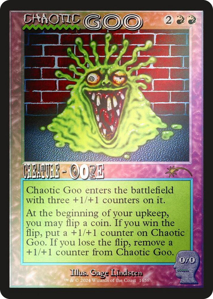 Chaotic Goo (Rainbow Foil) #1658 R - Secret Lair Drop Series Pokemon card