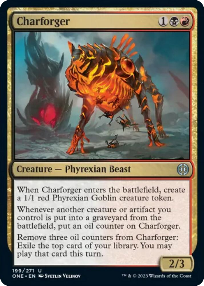 Charforger #199 U - Phyrexia: All Will Be One Pokemon card
