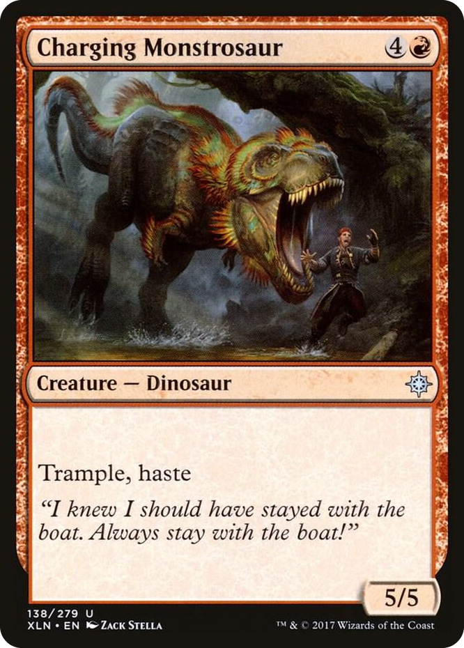 0138 Charging Monstrosaur U Ixalan