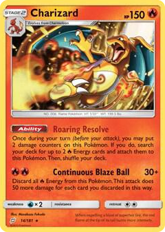 0014 Charizard - 14/181 (SM Team Up) Holo Rare Deck Exclusives