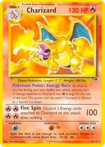 0003 Charizard - 3/110 (WotC Legendary Collection) Rare Deck Exclusives