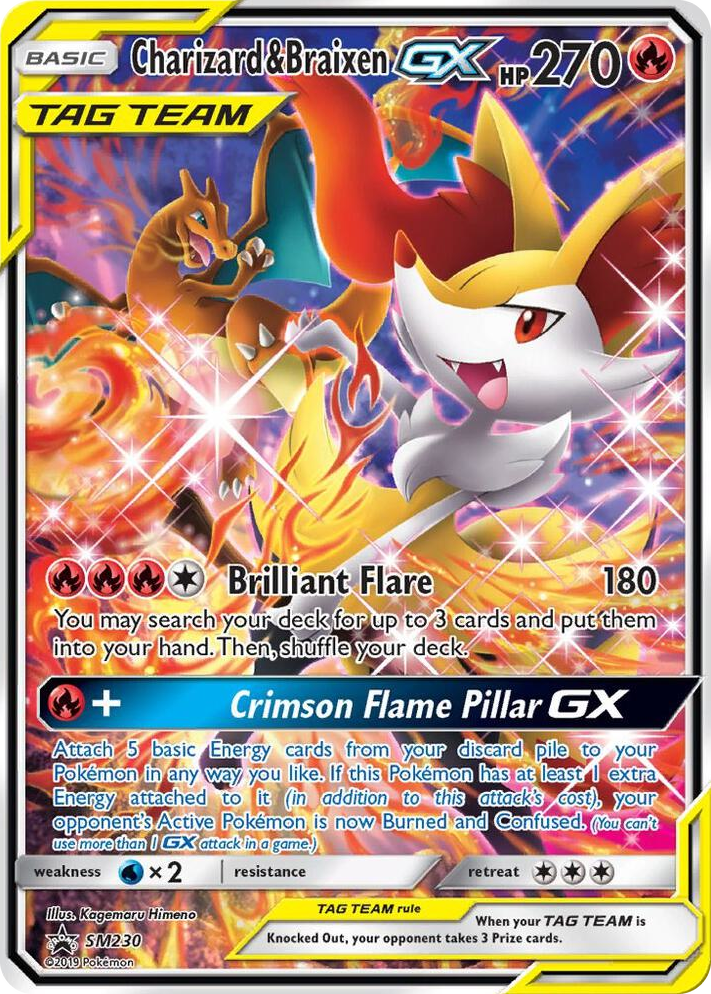 SM230 Charizard & Braixen GX - SM230 Promo SM Promos
