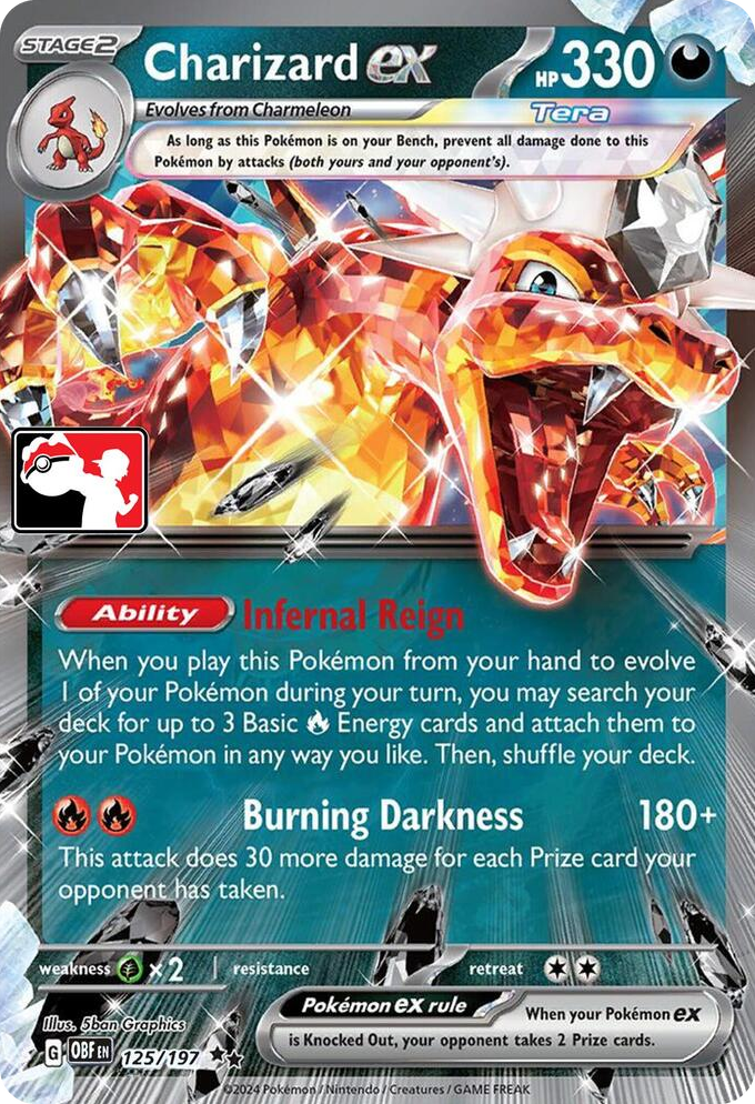 0125 Charizard ex Double Rare Prize Pack Series Cards