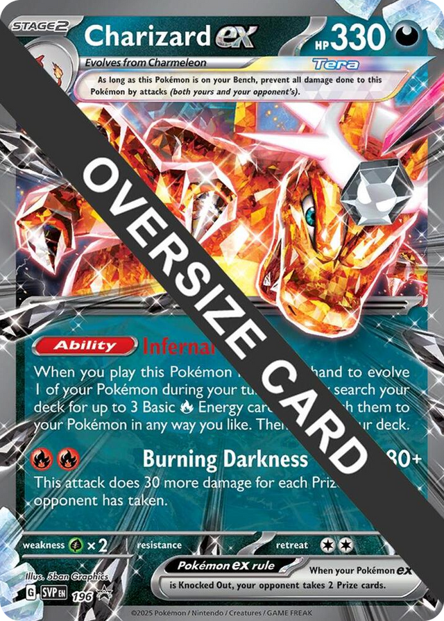 0196 Charizard ex -196 Promo Jumbo Cards