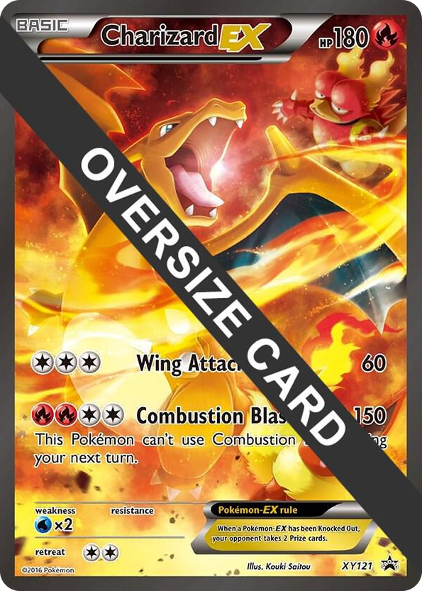 XY121 Charizard EX - XY121 (XY Black Star Promos) Promo Jumbo Cards