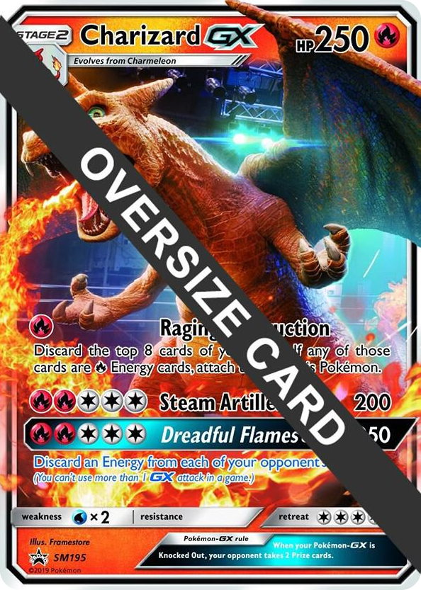 SM195 Charizard GX - SM195 (SM Black Star Promo) Promo Jumbo Cards