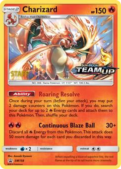 SM158 Charizard - SM158 [Staff] Promo SM Promos