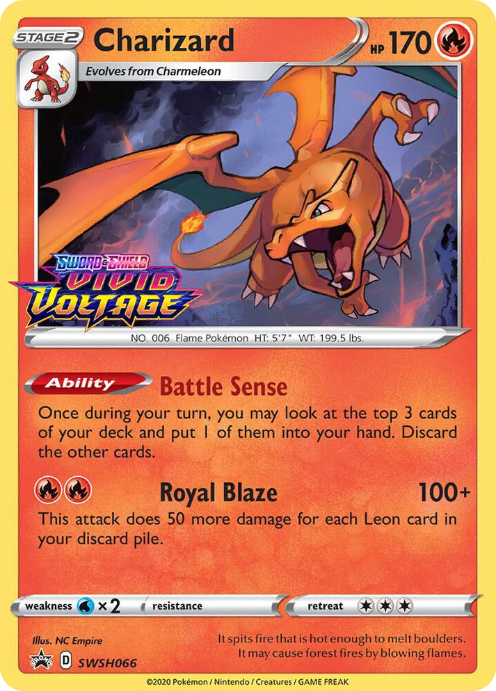 0066 Charizard - SWSH066 (Prerelease) Promo Sword & Shield Promo Cards