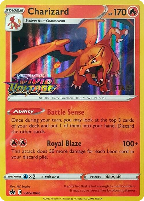 0066 Charizard - SWSH066 (Prerelease) [Staff] Promo Sword & Shield Promo Cards