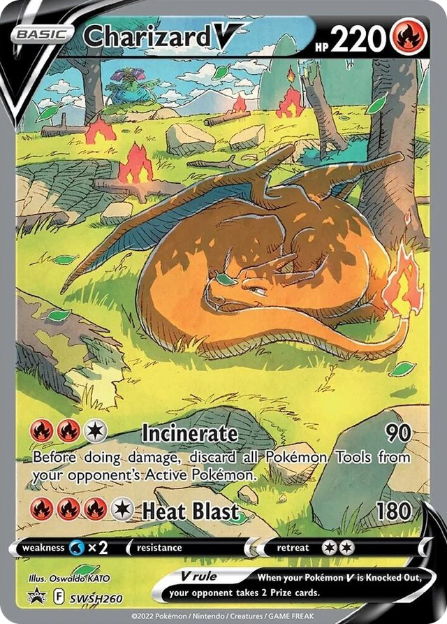 0260 Charizard V - SWSH260 Promo Sword & Shield Promo Cards