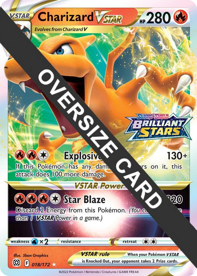 0018 Charizard VSTAR Ultra Rare Jumbo Cards