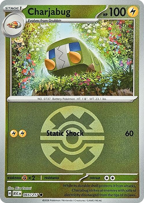 0065 Charjabug (Quick Ball) Common Ascended Heroes