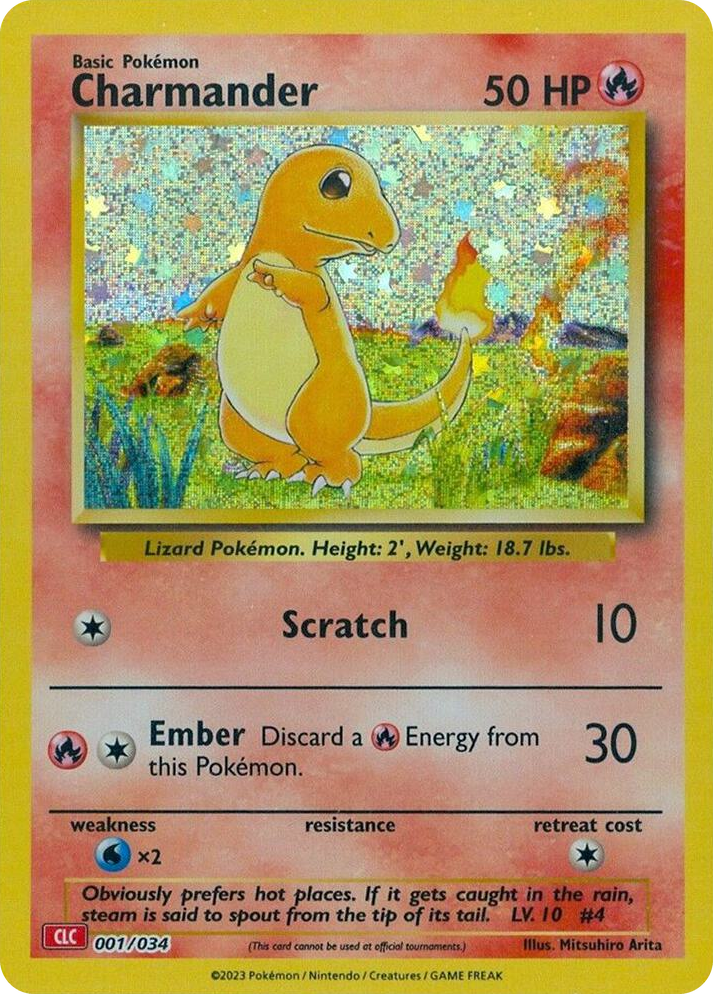 0001 Charmander Classic Collection Trading Card Game Classic