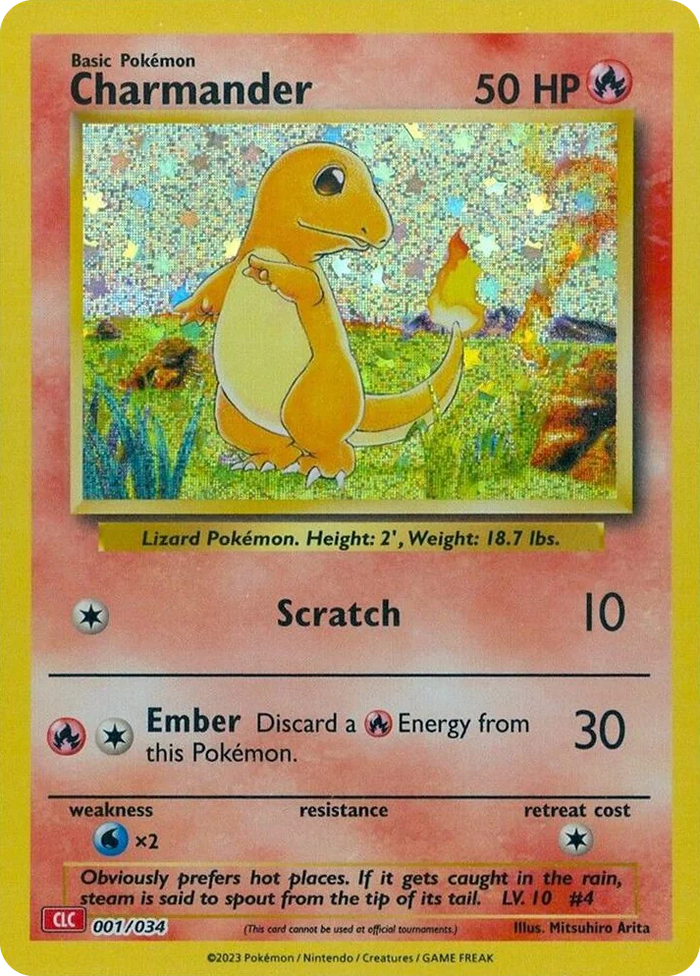 0001 Charmander Classic Collection Trading Card Game Classic