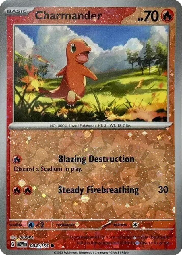 0004 Charmander - 004/165 (Reverse Cosmos Holo) (Costco Exclusive) Promo Miscellaneous Cards & Products