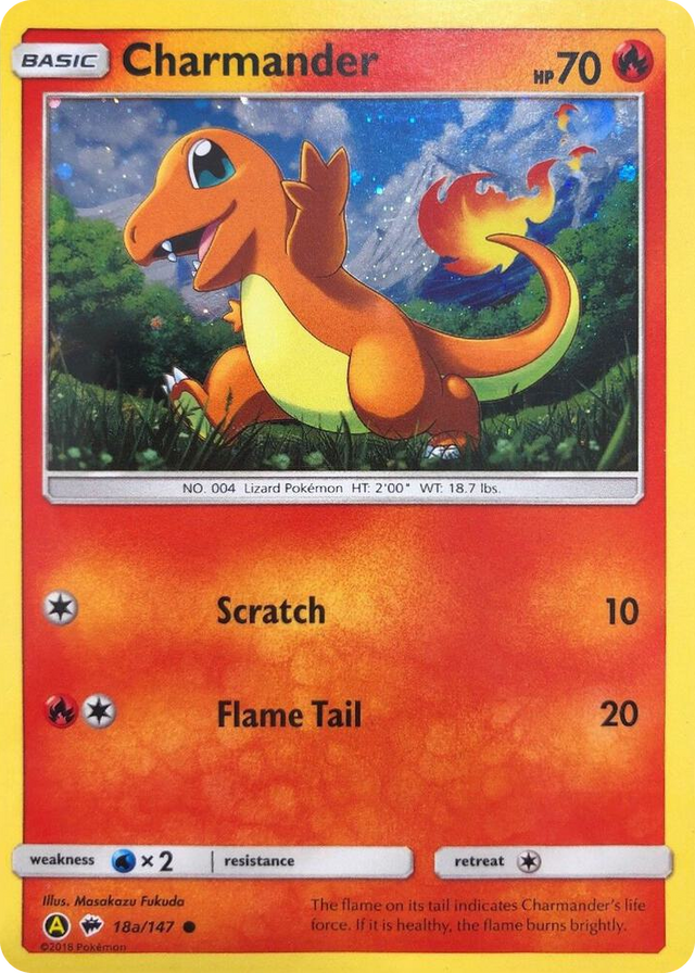 0018a Charmander - 18a/147 Promo Alternate Art Promos
