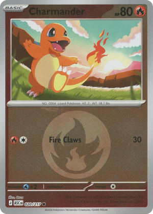 0020 Charmander (Energy Symbol Pattern) Common Ascended Heroes