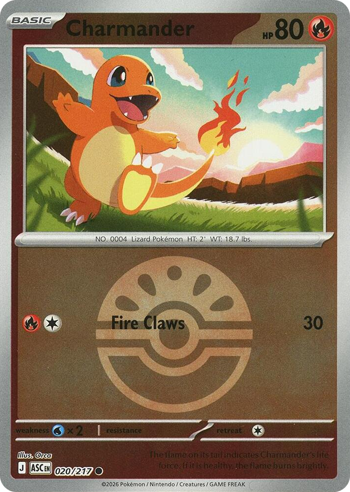 0020 Charmander (Friend Ball) Common Ascended Heroes