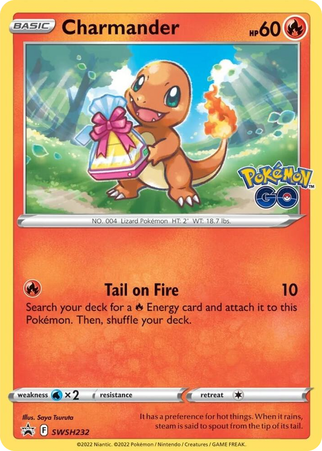 0232 Charmander - SWSH232 Promo Sword & Shield Promo Cards