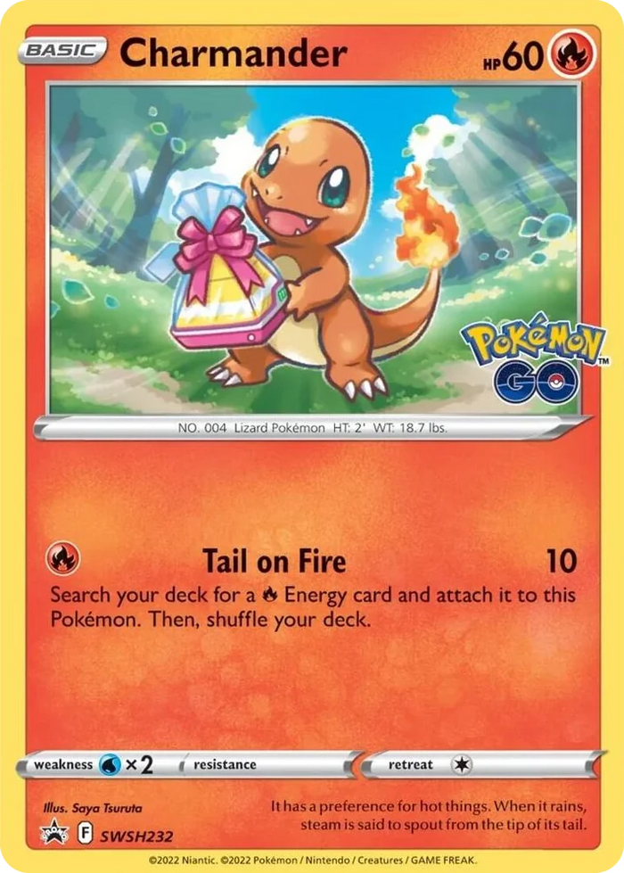 0232 Charmander - SWSH232 Promo Sword & Shield Promo Cards