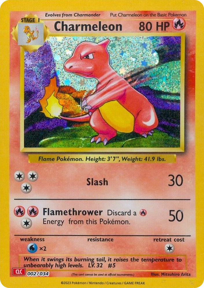 0002 Charmeleon Classic Collection Trading Card Game Classic