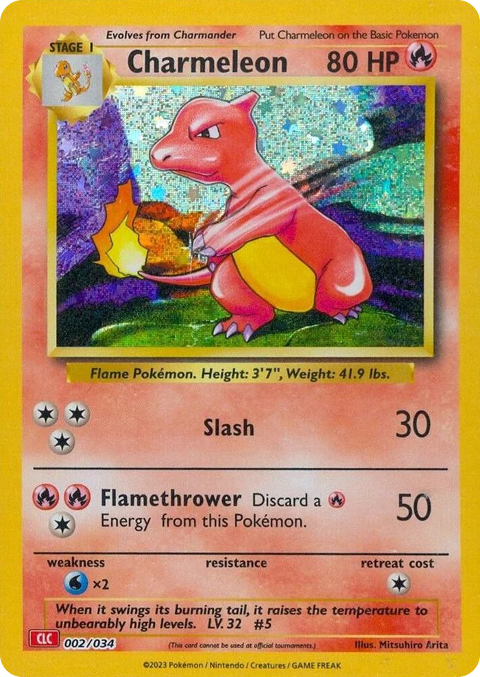 0002 Charmeleon Classic Collection Trading Card Game Classic