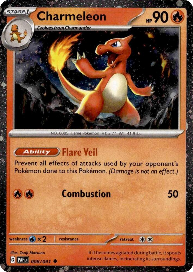 0008 Charmeleon - 008/091 (Cosmos Holo) Uncommon Miscellaneous Cards & Products