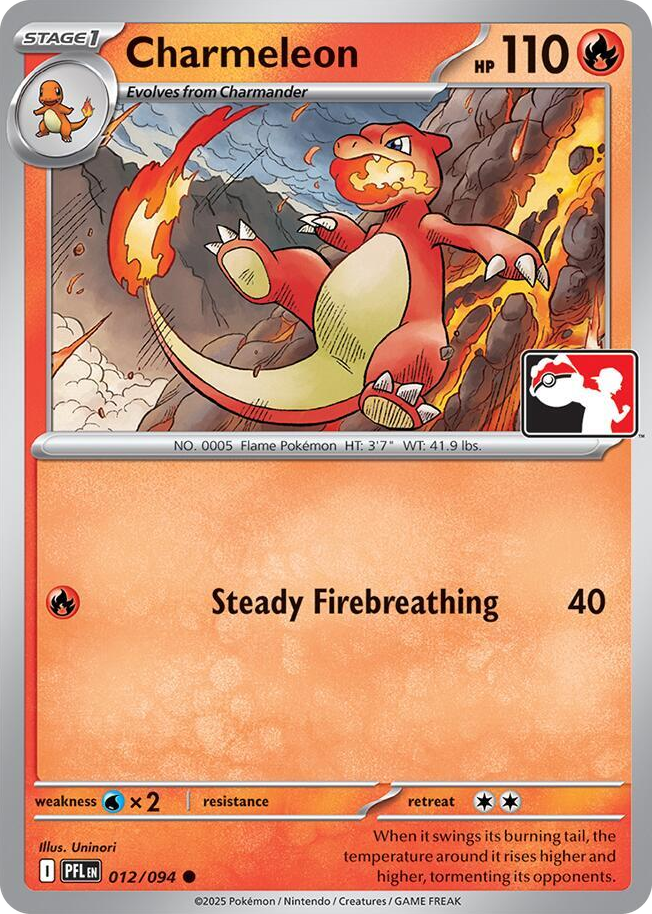 0012 Charmeleon Common Prize Pack Series Cards