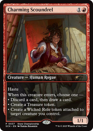 0037 Charming Scoundrel P Game Day & Store Championship Promos