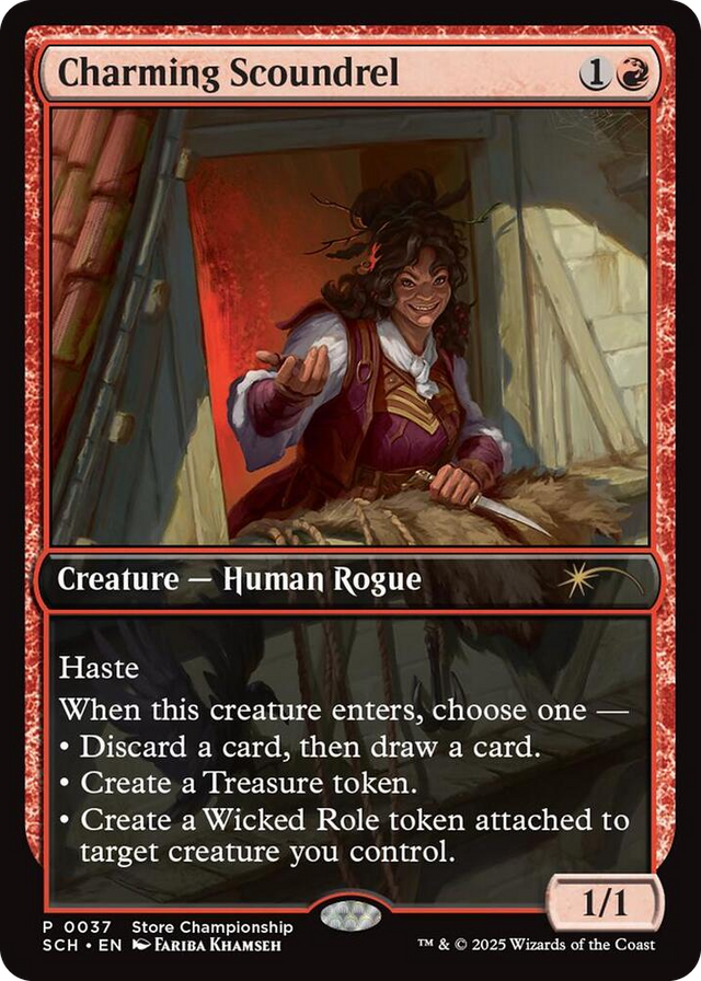 0037 Charming Scoundrel P Game Day & Store Championship Promos