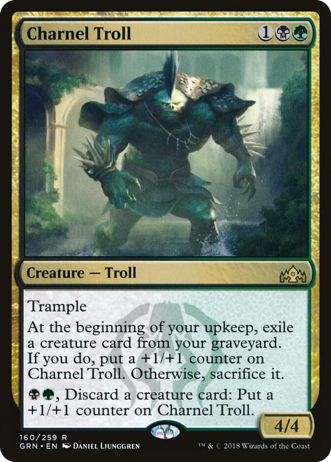 0160 Charnel Troll R Guilds of Ravnica