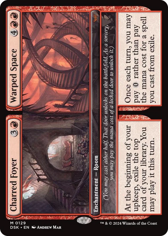 0129 Charred Foyer // Warped Space M Duskmourn: House of Horror