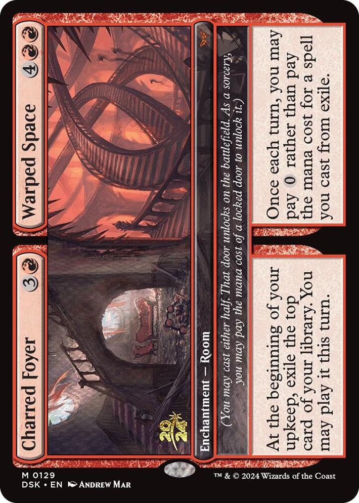 0129 Charred Foyer // Warped Space M Prerelease Cards