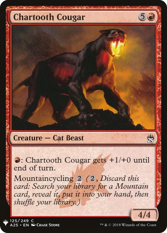 0125 Chartooth Cougar C The List Reprints