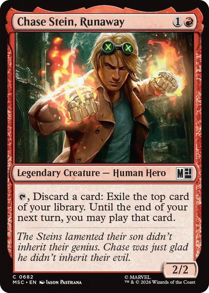Chase Stein, Runaway #682 C - Commander: Marvel Super Heroes Pokemon card