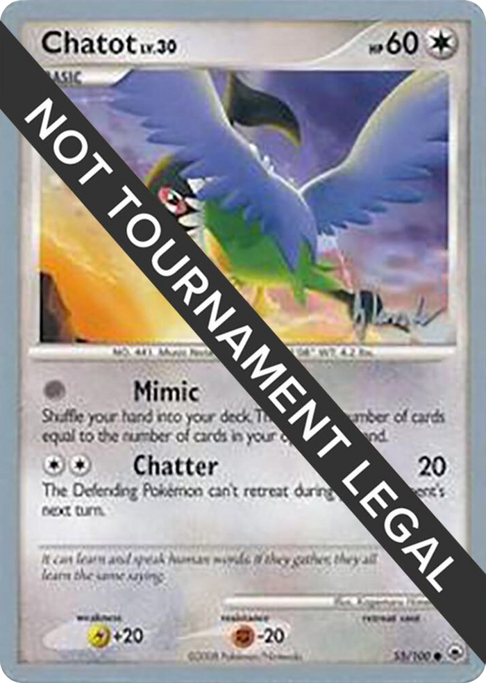 0055 Chatot - 2008 (Dylan Lefavour) Common World Championship Decks