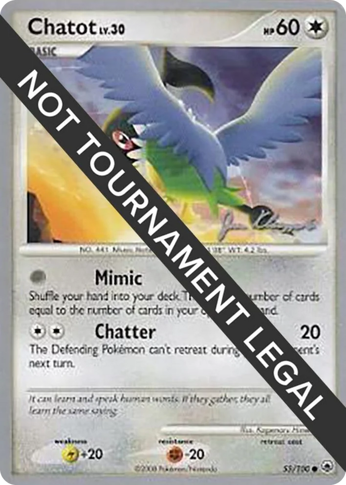 0055 Chatot - 2008 (Jason Klaczynski) Common World Championship Decks