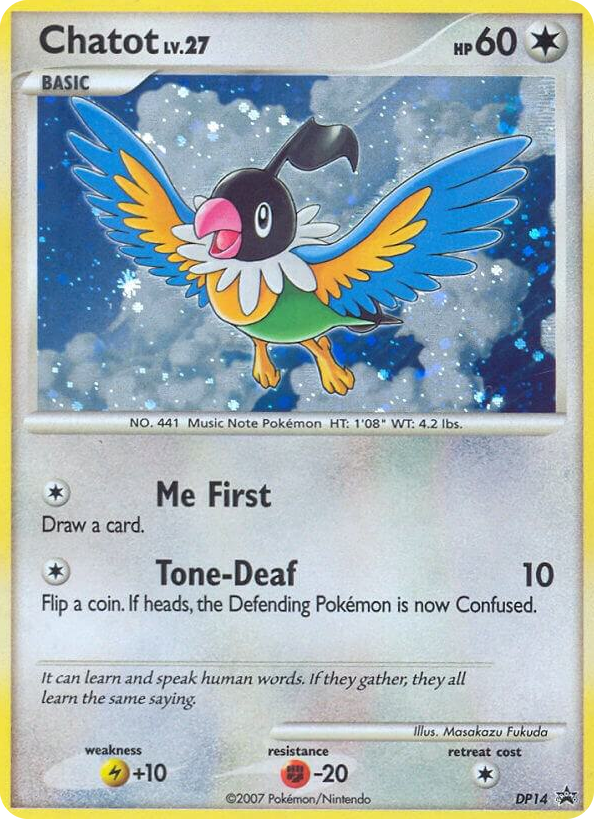 DP014 Chatot - DP14 Promo Diamond and Pearl Promos