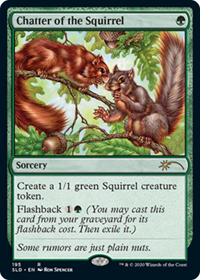 Chatter of the Squirrel #195 R - Secret Lair Drop Series Pokemon card