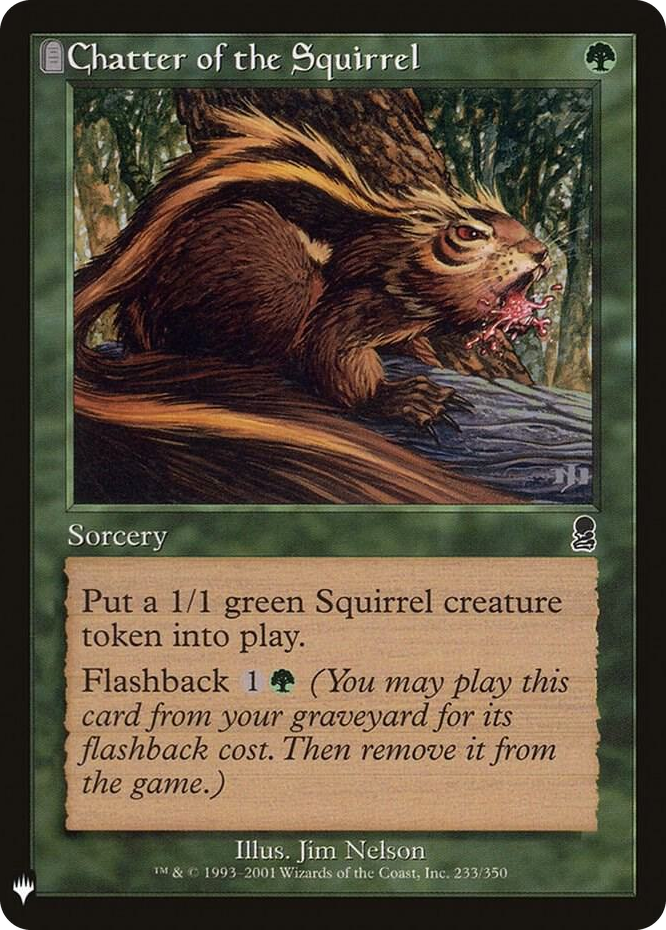 Chatter of the Squirrel #233 C - The List Reprints Pokemon card