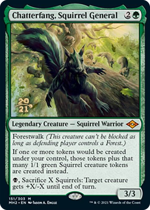 Chatterfang, Squirrel General #151 M - Prerelease Cards Pokemon card