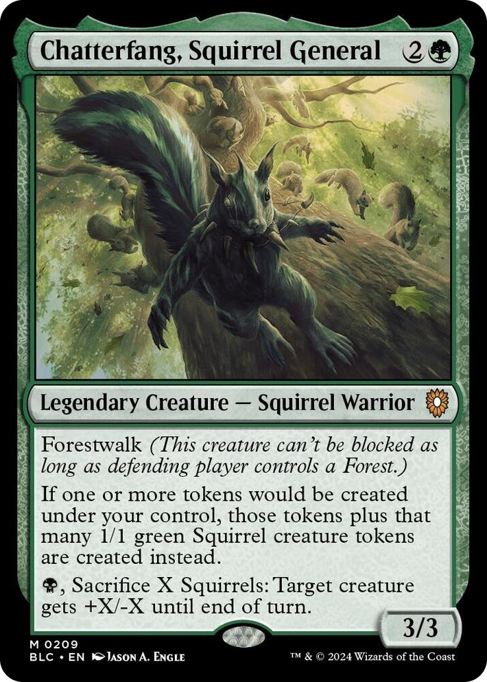 0209 Chatterfang, Squirrel General M Commander: Bloomburrow