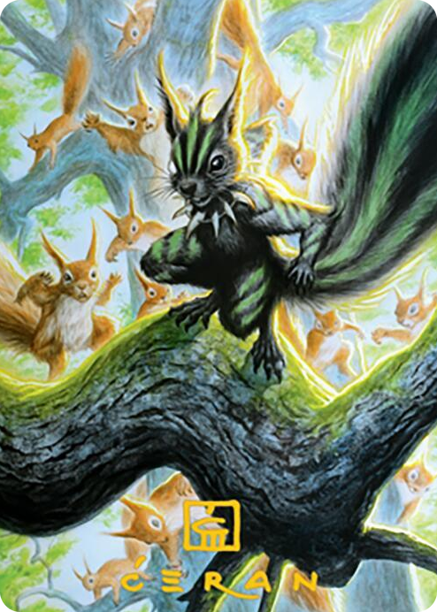 0067 Chatterfang, Squirrel General Art Card (67/81) (Gold-Stamped Signature) S Art Series: Modern Horizons 2